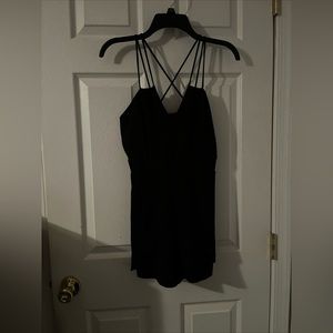 Woman’s sleeveless black romper - Size S